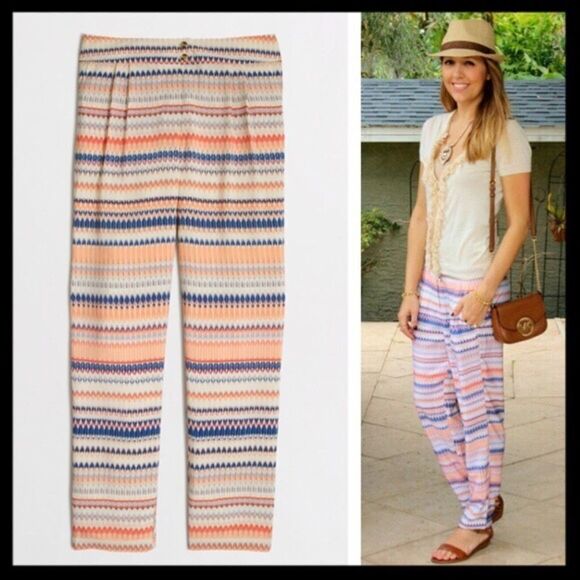 J. Crew Patterned Beach Pants - Picture 1 of 11